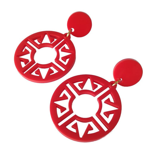 Aretes estrella acrílico