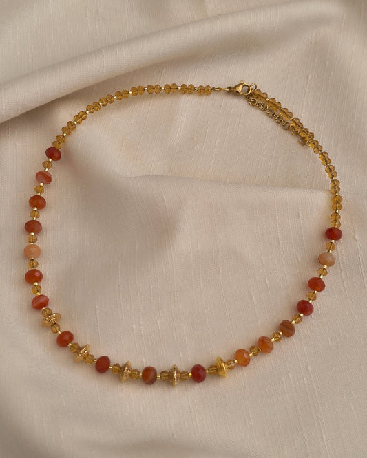 Collar cornalina