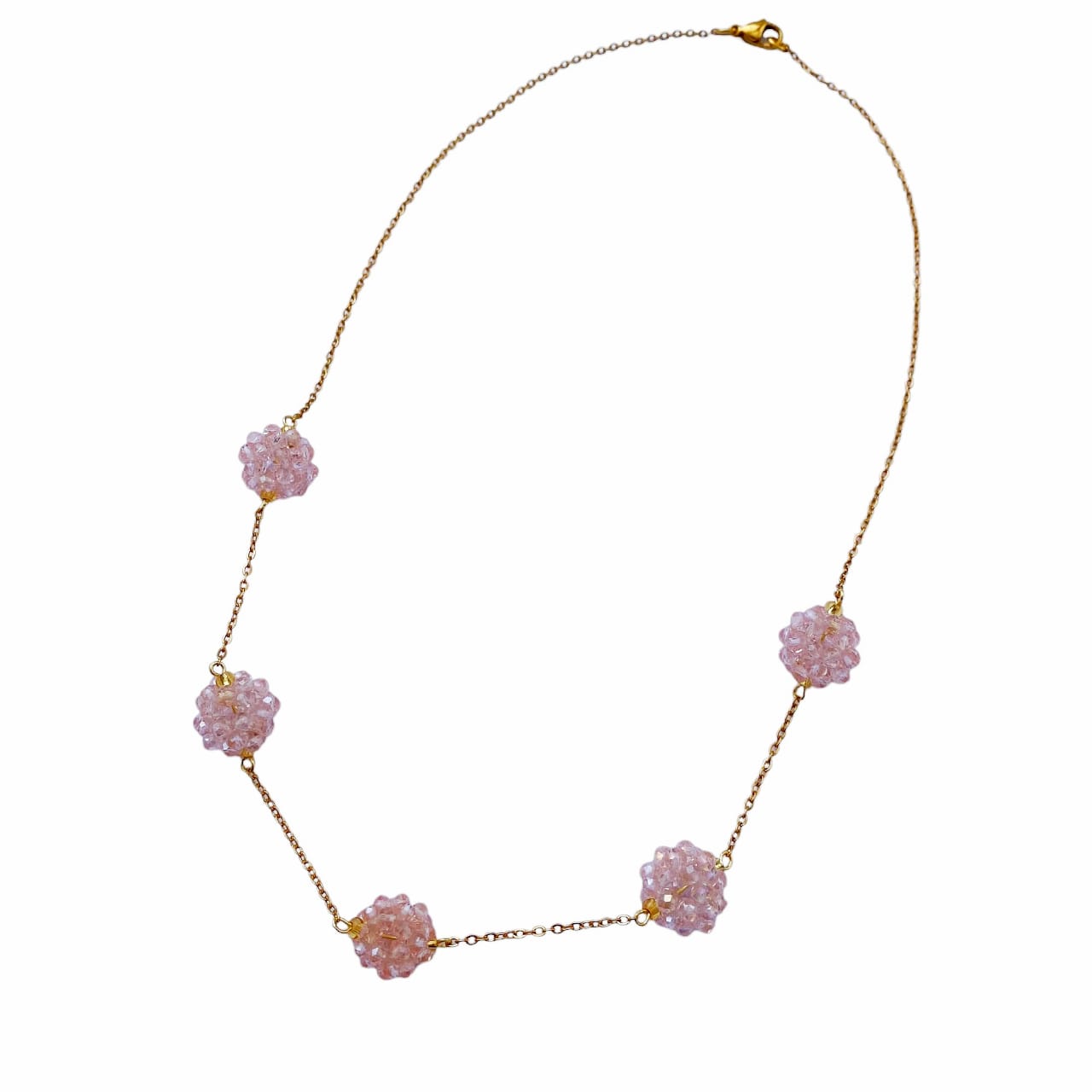 Collar esferas cristal
