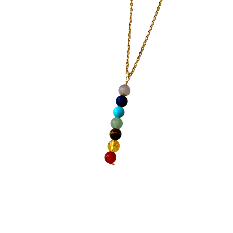 Collar Chakras piedra natural