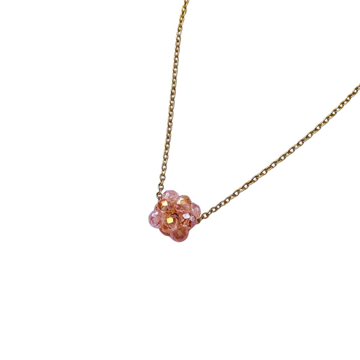 Cadena bolita cristal