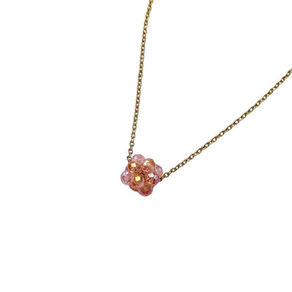 Cadena bolita cristal