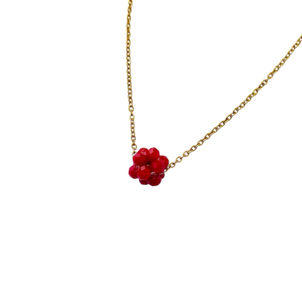 Cadena bolita cristal