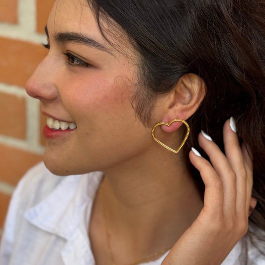 Maxitopo corazón hilo