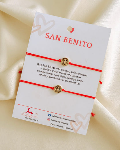 Pulsera San Benito zamac X2