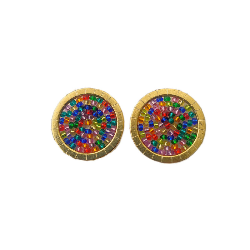 Topo circulo peyote de colores
