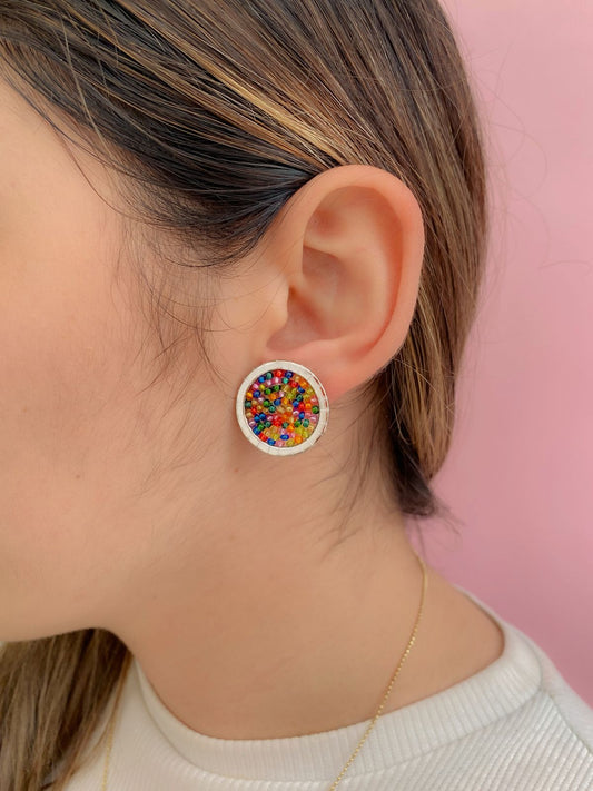 Topo circulo peyote de colores