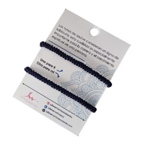 Pulseras de pareja hilo