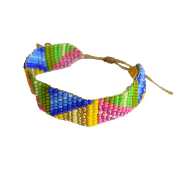 Pulsera triangulos tonos pastel