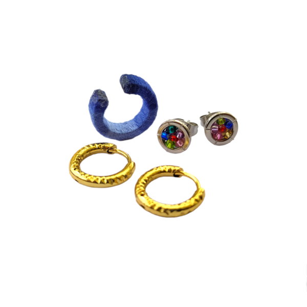 Set Earcuff azul E 11A