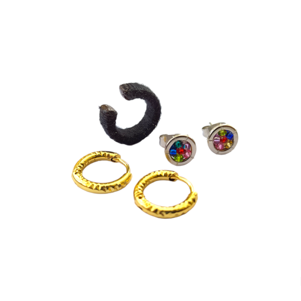 Set Earcuff Negro E 11N